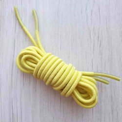 Эластичные шнурки-резинки желтые