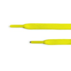 Плоские двухслойные желтые шнурки (7 мм)