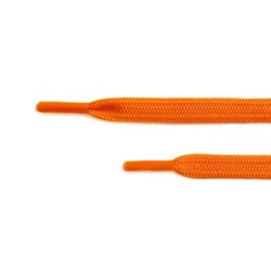 Плоские двухслойные оранжевые шнурки (7 мм)
