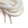 Круглые широкие белые шнурки (7 мм)