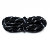 Шнурки круглые черные с белыми вкраплениями NEW