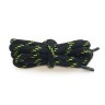 Шнурки круглые черные с ярко-зелеными вкраплениями NEW