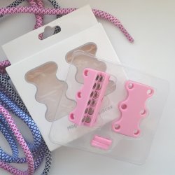Магниты для шнурков розовые
