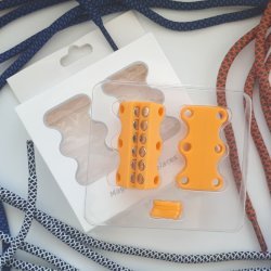 Магниты для шнурков оранжевые