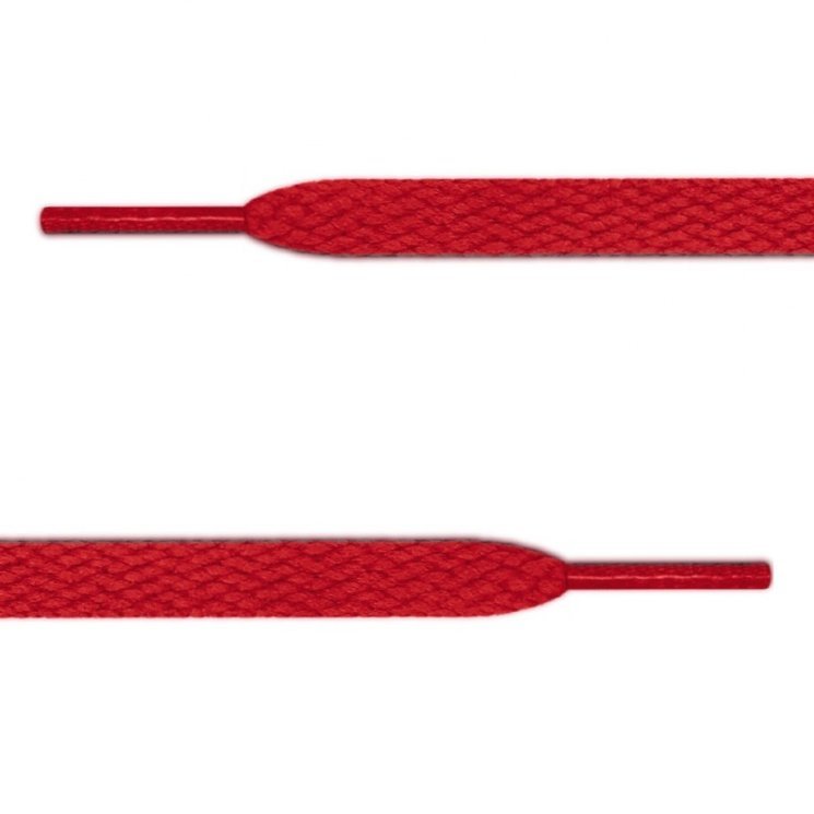 Плоские красные шнурки (7 мм, 11 мм)