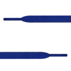 Плоские синие шнурки (7 мм, 11 мм)
