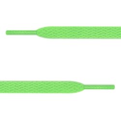 Плоские ярко-зеленые шнурки (7 мм, 11 мм)