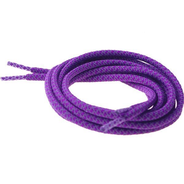 Светоотражающие круглые фиолетовые шнурки