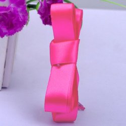 Ленты атласные ярко-розовые (2 см)