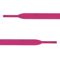 Плоские ярко-розовые шнурки (7 мм, 11 мм)