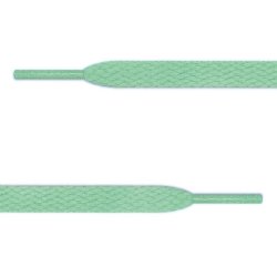 Плоские бирюзовые шнурки (7 мм, 11 мм)