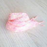 Ленты розовые с принтом цветы (прозрачные, вид 3, 2.5 см)