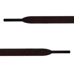 Плоские темно-коричневые шнурки (7 мм, 11 мм)