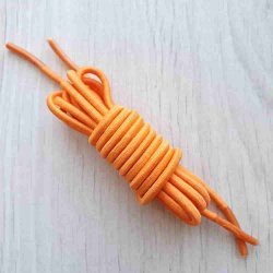 Эластичные шнурки-резинки оранжевые