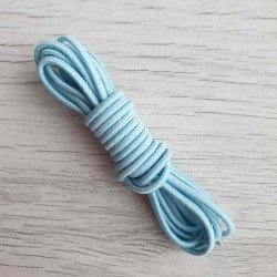 Эластичные шнурки-резинки голубые