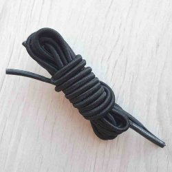Эластичные шнурки-резинки черные
