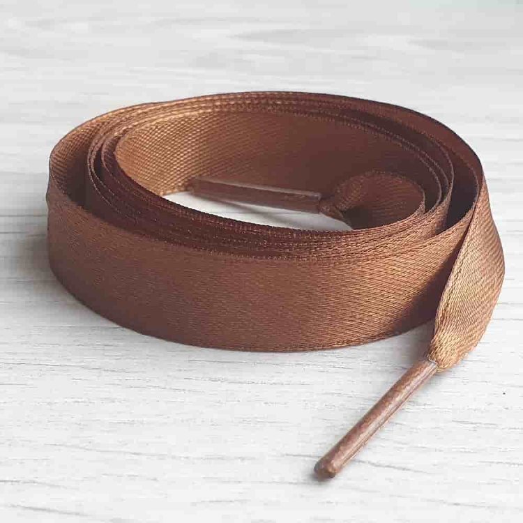 Ленты атласные коричневые (1.2 см)