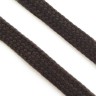 Плоские двухслойные темно-коричневые шнурки (5 мм, 7 мм)