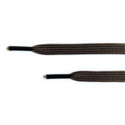 Плоские двухслойные темно-коричневые шнурки (5 мм, 7 мм)