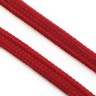 Плоские двухслойные красные шнурки (5 мм, 7 мм)