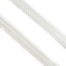 Плоские двухслойные белые шнурки (5 мм, 7 мм)