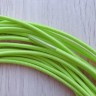 Эластичные шнурки-резинки ярко-зеленые (неон)